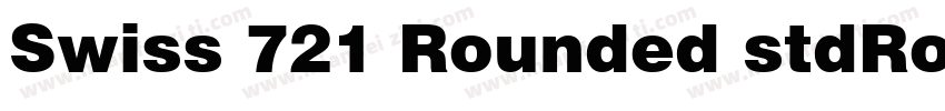 Swiss 721 Rounded stdRounded Black字体转换